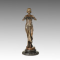 Female Collection Small Size Bronze Sculpture Fairy Decor Brass Statue TPE-893/895/896